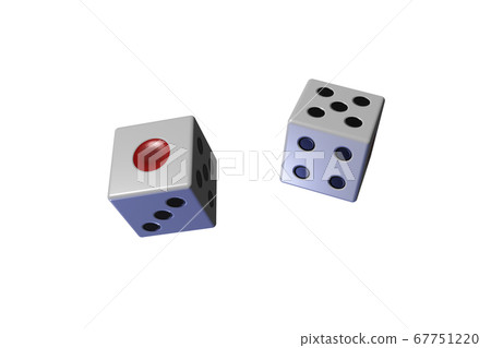 Dice (transparent material) 67751220