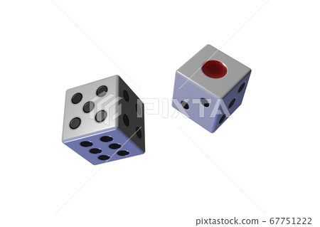 Dice (transparent material) 67751222