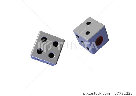 Dice (transparent material) 67751223