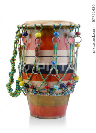 Old drum isolated on a white. 67751426