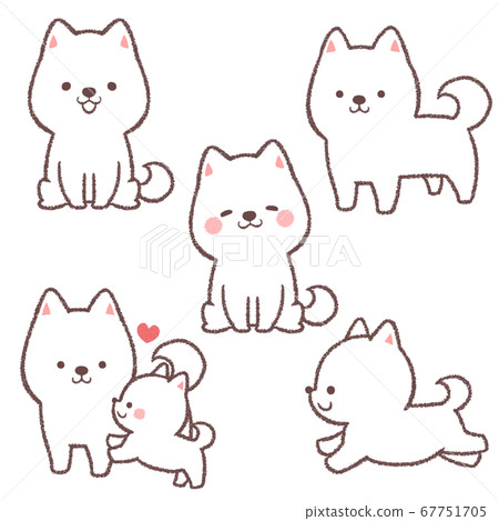 White shiba inu set White shiba inu set 67751705