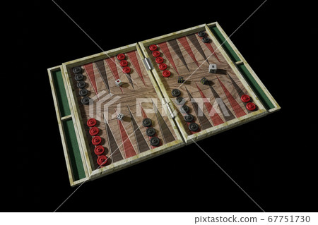 Backgammon (CG: transparent material) - Stock Illustration [67751730 ...
