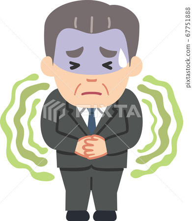 似乎病的老人商人 似乎病的老人商人 67751888
