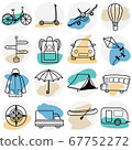 Travel and vacation icons 67752272