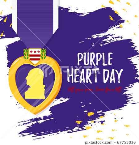 template card Purple Heart Day template card Purple Heart Day 67753036