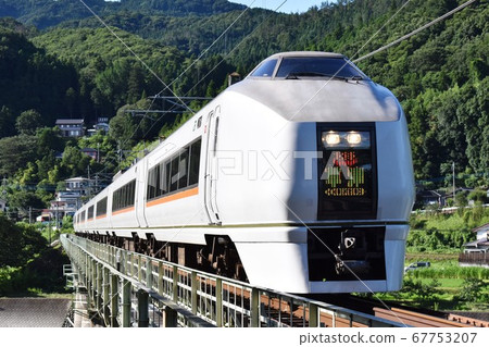 Limited express Kusatsu going along the Azuma Line in early summer Limited express Kusatsu going along the Azuma Line in early summer 67753207
