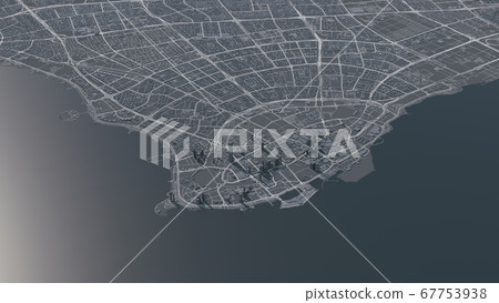 Kuwait map 3d. 3d illustration 67753938