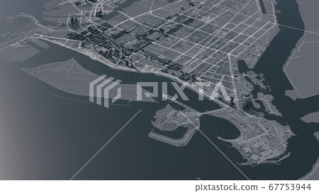 Abu Dhabi Map 3d Abu Dhabi City 3D Map. 3D Illustration - Stock Illustration [67753944] -  Pixta