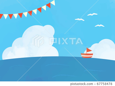 海背景例證 67758478