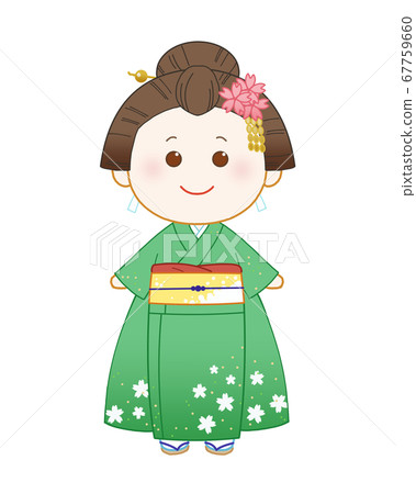 Woman in kimono, national costume 67759660