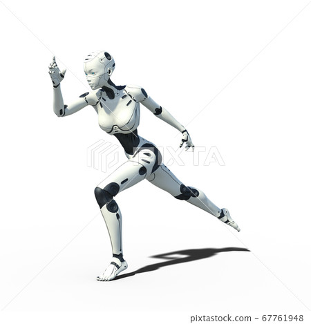 AI機器人女android android perming3DCG插畫素材 AI機器人女android android perming3DCG插畫素材 67761948