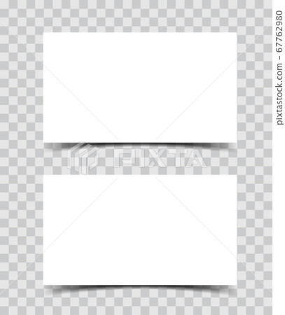 Blank business cards on transparent background Vector Image