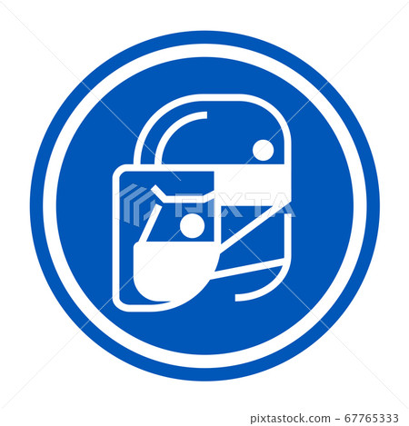 Simple wear protective Face shield icons for your design Simple wear protective Face shield icons for your design 67765333