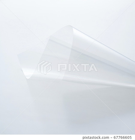 Transparent film on white background 67766605