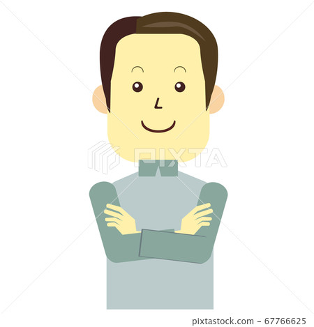 充滿自信的人,雙臂交叉 充滿自信的人,雙臂交叉 67766625