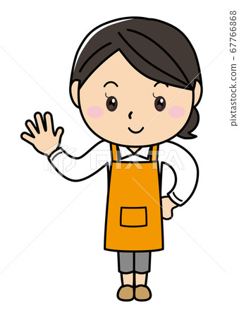 Girl 01_05 (smiling female series posing in an apron) 67766868