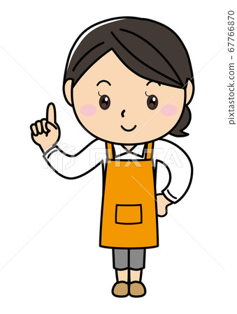 Girl 01_01 (smiling female series posing in an apron) 67766870
