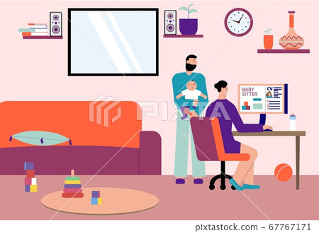 Babysitter Flat Composition  67767171