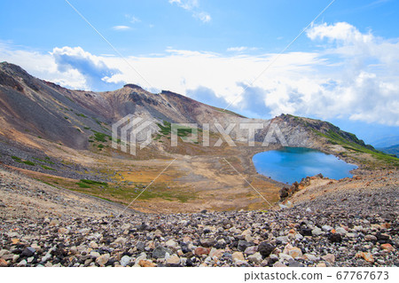Gongen pond seen from Mount Asahi Gongen pond seen from Mount Asahi 67767673