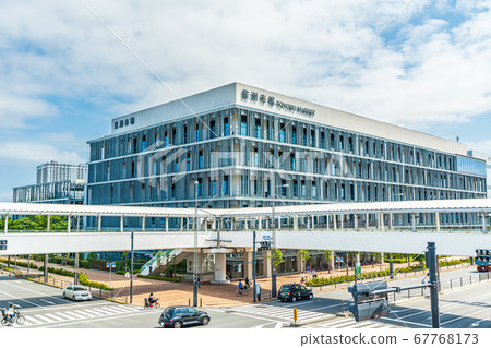 Urban landscape of Tokyo Toyosu Market, Central Wholesale Market, Tokyo 67768173