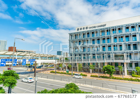 東京丰洲市場，中央批發市場，東京的城市景觀 67768177