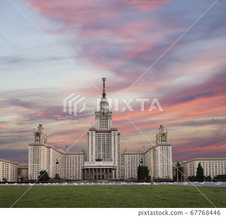 The Main Building Of Moscow State University On Sparrow Hills, Russia 67768446