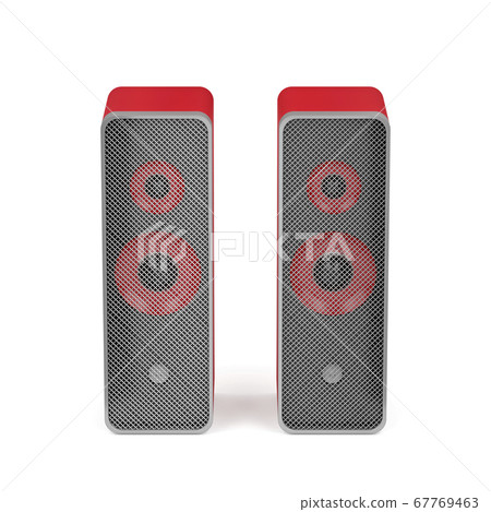 Pair of stereo computer speakers Pair of stereo computer speakers 67769463