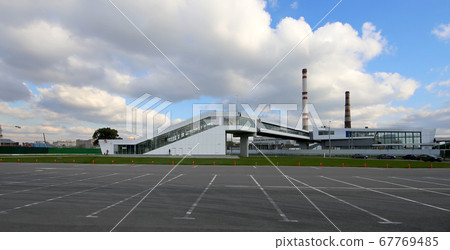 Moscow Central Circle - Little Ring, MCC,or MK MZD, Russia. ZIL railway station Moscow Central Circle - Little Ring, MCC,or MK MZD, Russia. ZIL railway station 67769485