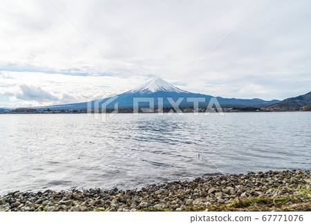 Mountain Fuji San at Kawaguchiko Lake in Japan. Mountain Fuji San at Kawaguchiko Lake in Japan. 67771076