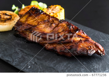 grilled pork ribs grilled pork ribs 67771236