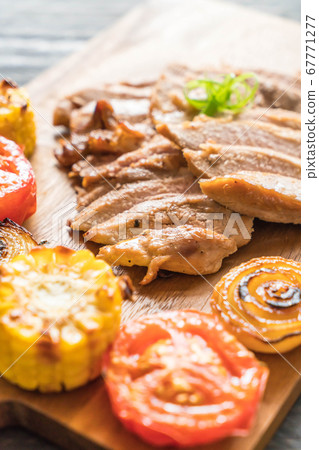 grilled pork steak grilled pork steak 67771277