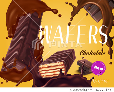 Chocolate Wafer Advertisement 67772163