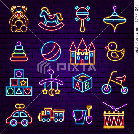 Baby Toys Neon Icons Baby Toys Neon Icons 67773845