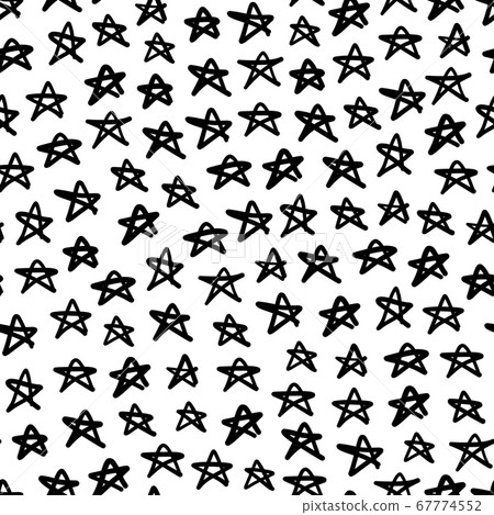 Seamless pattern with star shapes, vector... - Stock Illustration ...