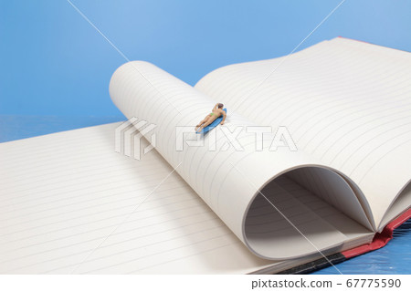 Young surfers figure on the book, the waves before Young surfers figure on the book, the waves before 67775590