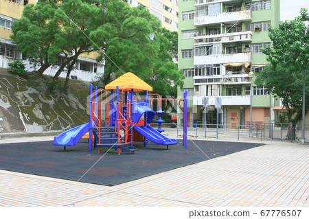 1 Nov 2008 Focus on empty childrens playground at 67776507