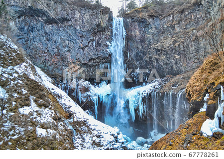Kegon Falls, mid-winter Tochigi Prefecture 67778261