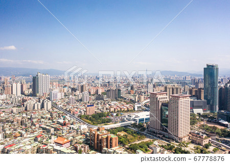 This is a view of the Banqiao district in New Taipei where many new buildings can be seen 67778876
