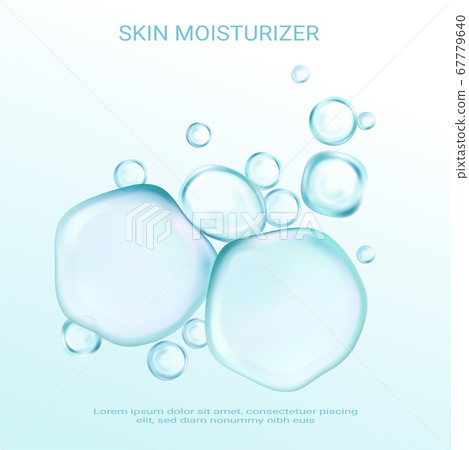 Cosmetic moisturizing water moisture vector 67779640