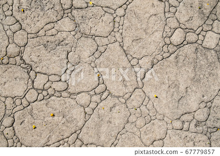 stamped concrete pavement, boulders stones pattern, flooring exterior, decorative gray cement paving 67779857