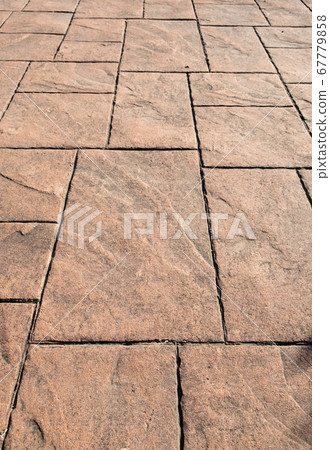 stamped concrete pavement, slate stone tile on cement stones pattern 67779858