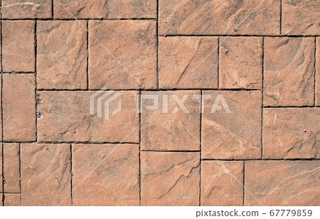 stamped concrete pavement, slate stone tile on cement stones pattern 67779859