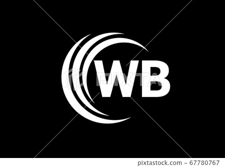 Initial Monogram Letter W B Logo Design Vector Template. WB Letter Logo Design 67780767