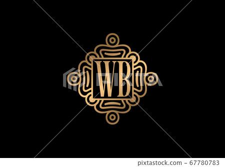 Initial Monogram Letter W B Logo Design Vector...-插圖素材 [67780783] - PIXTA圖庫
