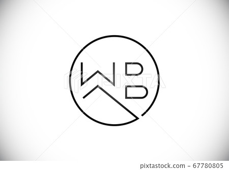Initial Monogram Letter W B Logo Design Vector Template. WB Letter Logo Design Initial Monogram Letter W B Logo Design Vector Template. WB Letter Logo Design 67780805