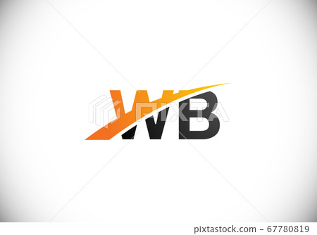 Initial Monogram Letter W B Logo Design Vector Template. WB Letter Logo Design 67780819