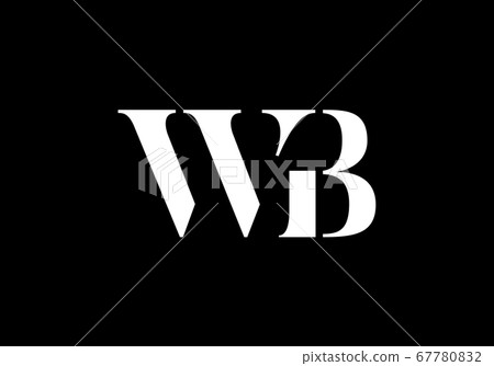 Initial Monogram Letter W B Logo Design Vector Template. WB Letter Logo Design 67780832