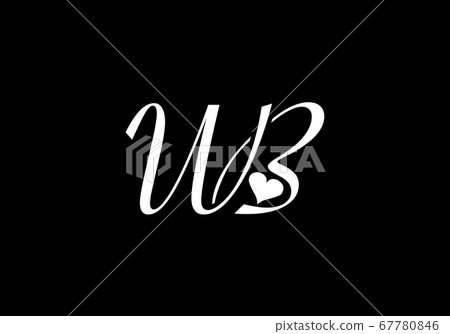 Initial Monogram Letter W B Logo Design Vector Template. WB Letter Logo Design 67780846
