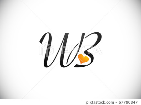 Initial Monogram Letter W B Logo Design Vector Template. WB Letter Logo Design 67780847