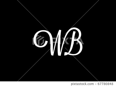 Initial Monogram Letter W B Logo Design Vector Template. WB Letter Logo Design 67780848